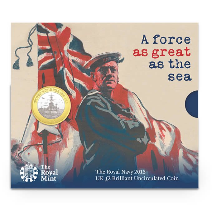 Royal Navy £2 Coin BUNC