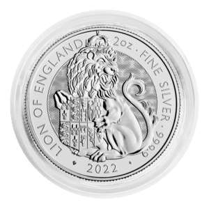 Lion of England 2oz Silver Bullion