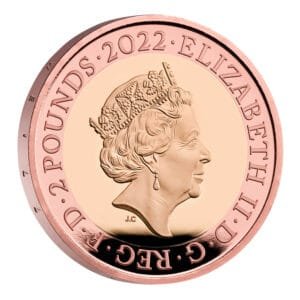 Vera Lynn Two Pound Gold Coin Obverse 2022