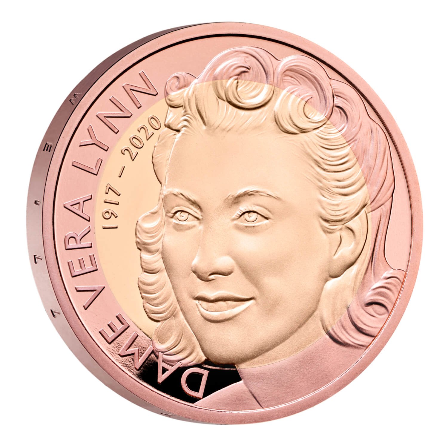 Vera Lynn Two Pound Gold Coin Reverse 2022