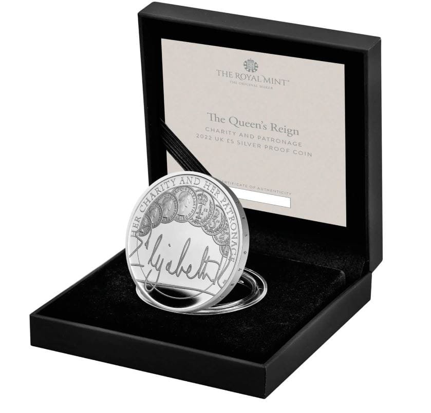 Charity and Patronage Coins 2 Charity and Patronage 2022 UK £5 Silver Proof Coin