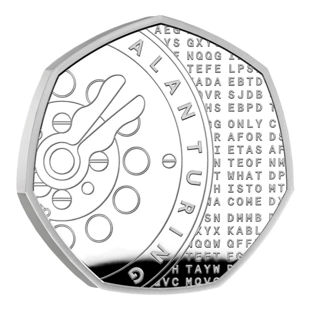 Alan Turing 2022 UK 50p Silver Proof Coin