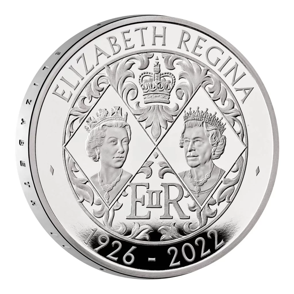 Her Majesty Queen Elizabeth II 2022 UK 5 Silver Proof Coin