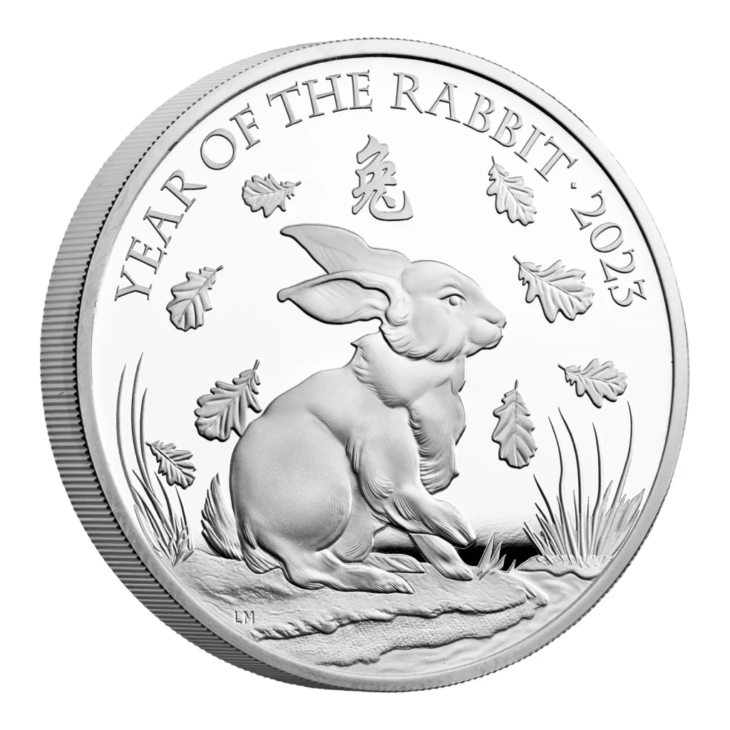 Lunar Year of the Rabbit 2023 UK 1oz Silver Proof Coin