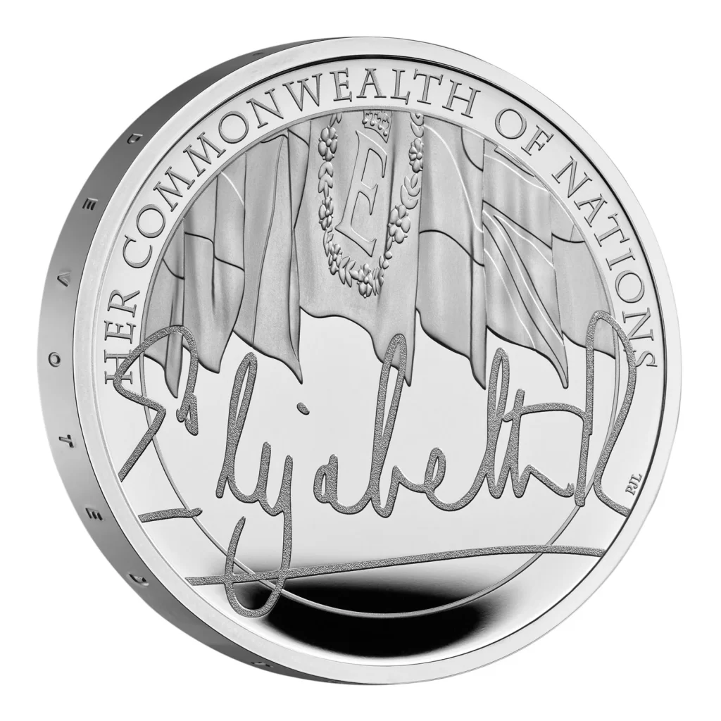 The Queen's Reign The Commonwealth 2022 UK 5 Silver Proof Coin