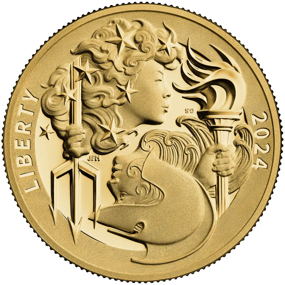 2024 Liberty Britannia Gold Coin Obverse