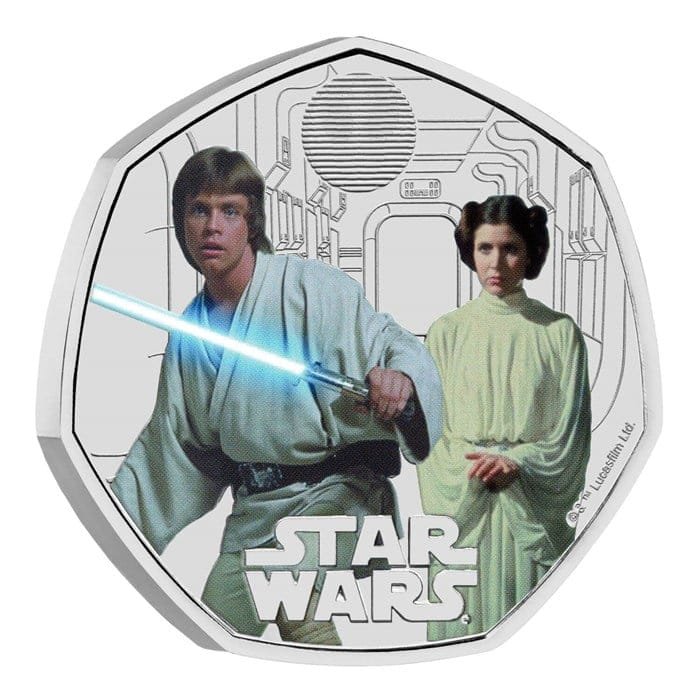 Luke Skywalker and Princess Leia Coins