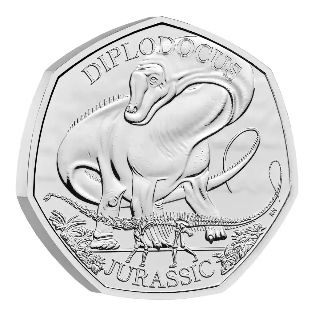 Diplodocus 50p Coin