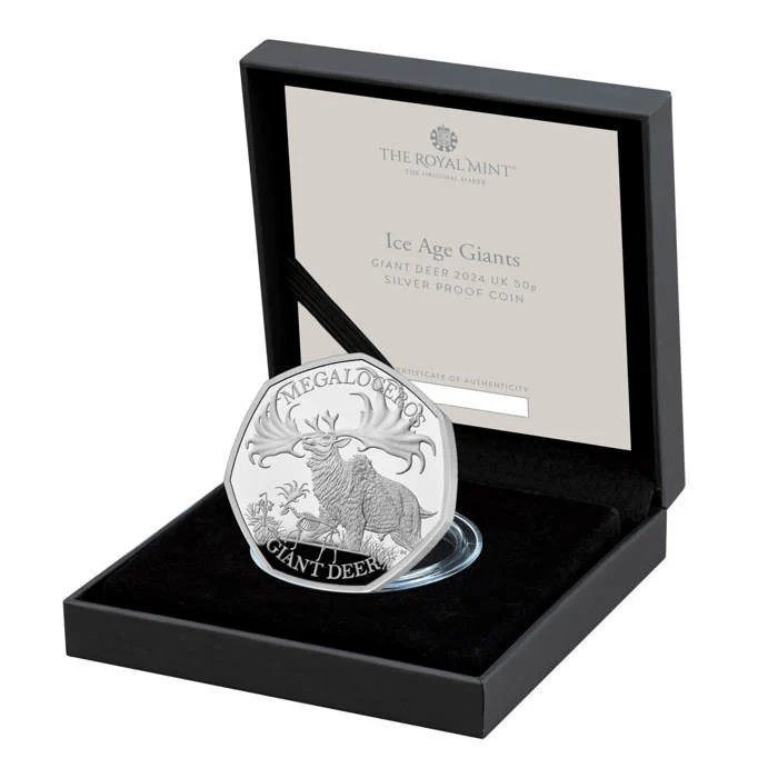 2024 Giant Deer 50p Silver Proof Coin
