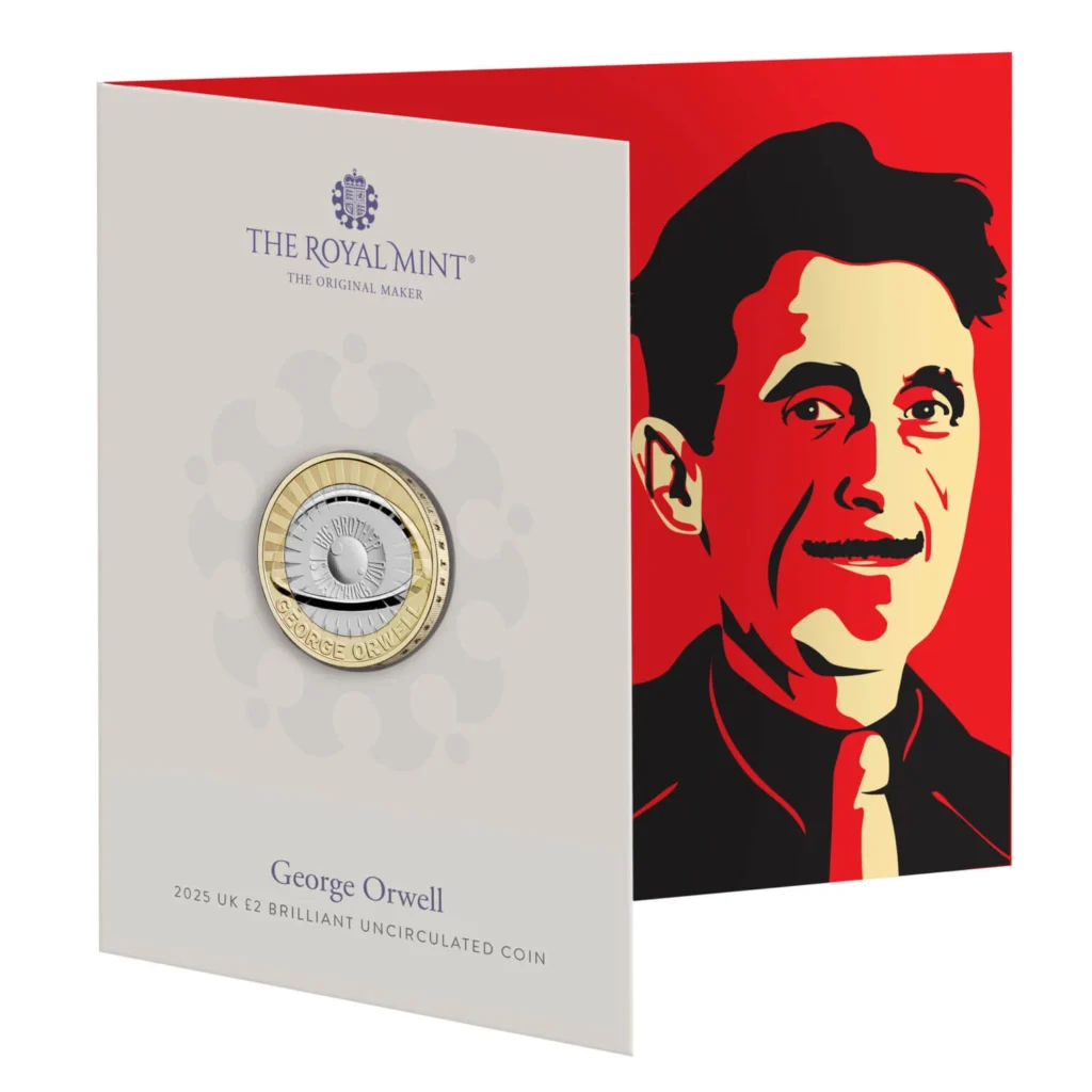 George Orwell 2025 UK £2 Brilliant Uncirculated Coin George Orwell 2025 UK £2 Brilliant Uncirculated Coin