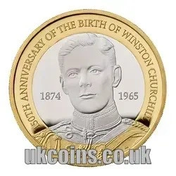 The 150th Anniversary of the Birth of Sir Winston Churchill £2 Coin